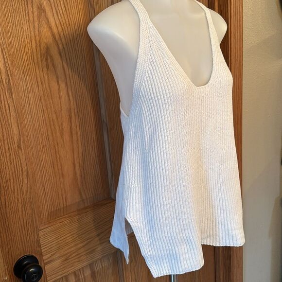 HELMUT LANG Ribbed Racerback Sweater Knit Tank Top - Picture 5 of 11